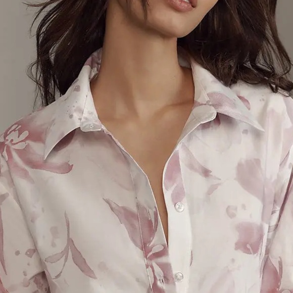 NWT Anthropologie Maeve Loverly Grey Bettina Mini Shirt Dress - Picture 4 of 4